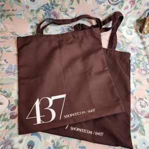 Brown 437 tote shopping bag